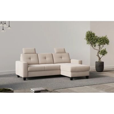 Places of Style Varese L-Form Beige Couch - Sofa Places of Style Varese L-Form Beige Couch - Sofa