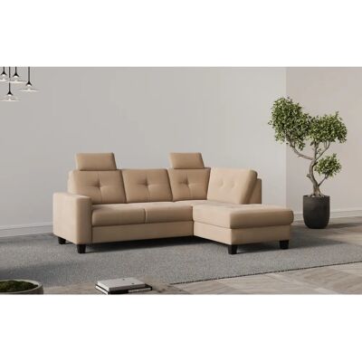 Places of Style Varese - Mikrofaser Sofa - 226cm - beige - 4,5 Sitze Places of Style Varese - Mikrofaser Sofa - 226cm - beige - 4,5 Sitze