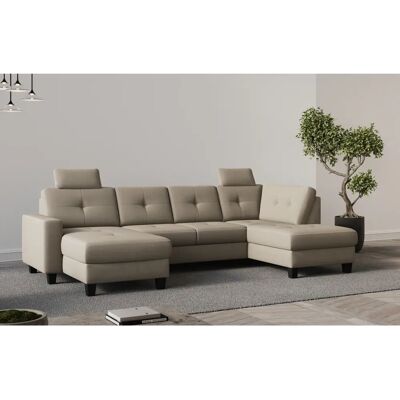 Places of Style Varese Taupe L-förmiger Sofa - Sofa Places of Style Varese Taupe L-förmiger Sofa - Sofa