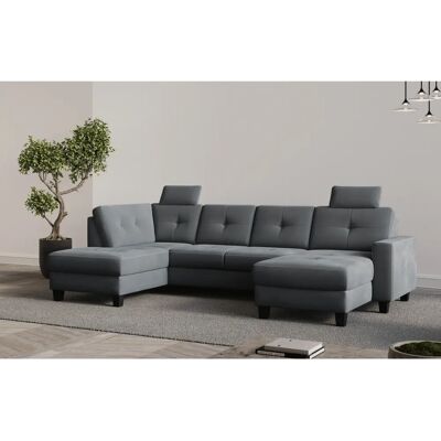 Places of Style Varese Wohnlandschaft - Grau, 226cm - Sofas Places of Style Varese Wohnlandschaft - Grau, 226cm - Sofas