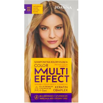 JOANNA Multi Effect Värjäävä Shampoo - Luonnollinen Blondi JOANNA Multi Effect Värjäävä Shampoo - Luonnollinen Blondi