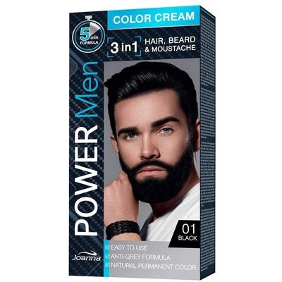 Joanna Power Men Haarfarbe Schwarz - Dauerhafte Grauabdeckung, Einfach Zuhause Joanna Power Men Haarfarbe Schwarz - Dauerhafte Grauabdeckung, Einfach Zuhause