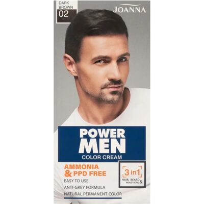 Joanna Power Men Dunkelbraun Haarfarbe - Haarfarbe für Männer Joanna Power Men Dunkelbraun Haarfarbe - Haarfarbe für Männer
