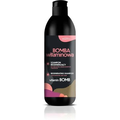 Joanna Vitamin Bomb Regenerating Shampoo - Dry & Damaged Hair - 500ml Joanna Vitamin Bomb Regenerating Shampoo - Dry & Damaged Hair - 500ml