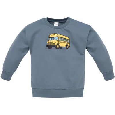 Pinokio Sweter Dziecięcy Fun Time - 1-02-2203-32 - Niebieski - Sweter Pinokio Sweter Dziecięcy Fun Time - 1-02-2203-32 - Niebieski - Sweter