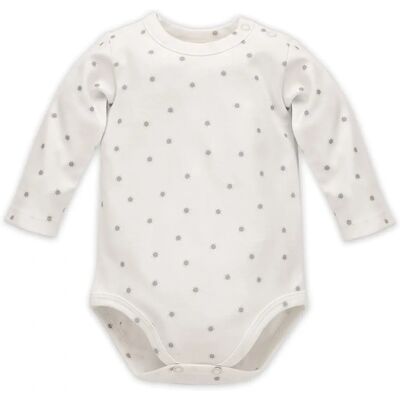 Pinokio Grijze longsleeve babybody - Babypakje Pinokio Grijze longsleeve babybody - Babypakje