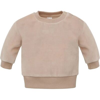 Pinokio Beige Velours Sweatshirt - Kinder 74 - Pullover Pinokio Beige Velours Sweatshirt - Kinder 74 - Pullover