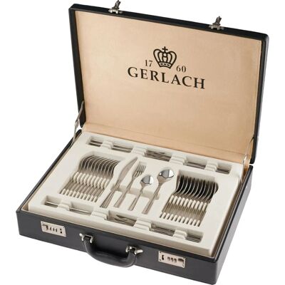 Gerlach Flames 68 Pièces Set de Couverts - Argent Gerlach Flames 68 Pièces Set de Couverts - Argent