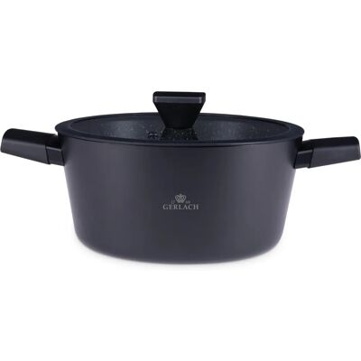 Mondex Granitex 24cm Aluminum Pot with Ilag Coating - 4.4L - Cookware Mondex Granitex 24cm Aluminum Pot with Ilag Coating - 4.4L - Cookware