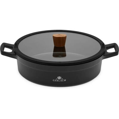 Gerlach Pot avec Couvercle - 28cm - Casserole en Céramique Durable Gerlach Pot avec Couvercle - 28cm - Casserole en Céramique Durable