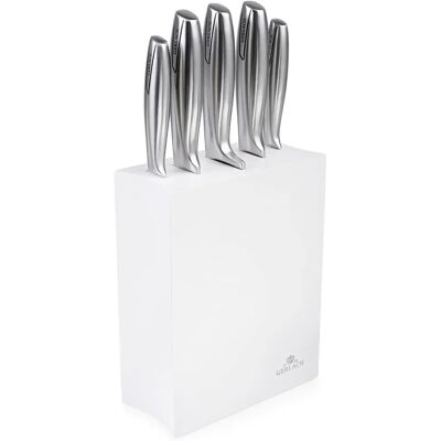 Gerlach Juego de 5 Cuchillos Modernos en Bloque - Cocina Gerlach Juego de 5 Cuchillos Modernos en Bloque - Cocina