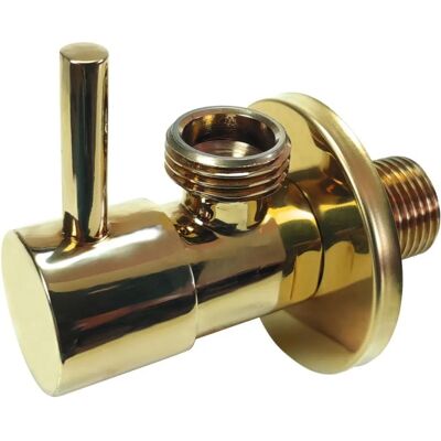 TYCNER Messing 1/2" x 1/2" Ventil für Waschbecken Schlauch mit Langer Hebel TYCNER Messing 1/2" x 1/2" Ventil für Waschbecken Schlauch mit Langer Hebel