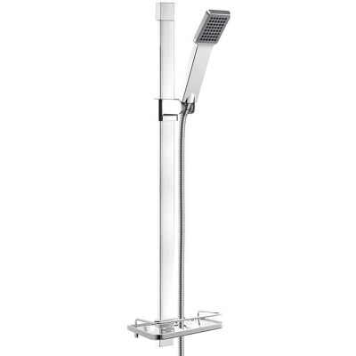 FERRO N110 QUADRO Colonne de douche - Chrome - Étagère - 1F - Publicité FERRO N110 QUADRO Colonne de douche - Chrome - Étagère - 1F - Publicité