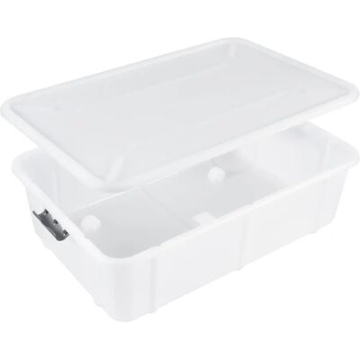 Branq - 7529 - 29L - Blanc - Conteneur de rangement - Publicité Branq - 7529 - 29L - Blanc - Conteneur de rangement - Publicité