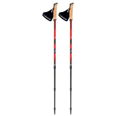 Bastoncini Nordic Walking Viking Kube Pro - Regolabili, Anti-Shock - Rosso Bastoncini Nordic Walking Viking Kube Pro - Regolabili, Anti-Shock - Rosso