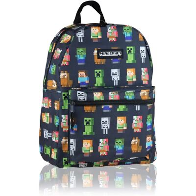 Astra Minecraft Multi Character Teen Backpack - Sac à dos Astra Minecraft Multi Character Teen Backpack - Sac à dos