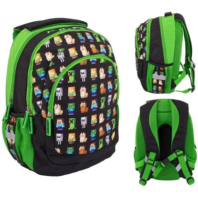 Minecraft Multi-Charakter Schulrucksack - Schulrucksack Minecraft Multi-Charakter Schulrucksack - Schulrucksack