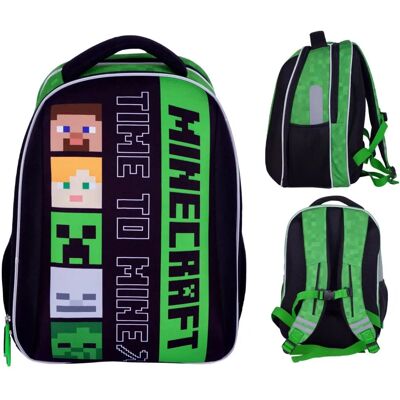 Licencowany plecak Minecraft - Plecak szkolny dla dzieci i młodzieży Licencowany plecak Minecraft - Plecak szkolny dla dzieci i młodzieży