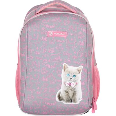 Ergonomiczny plecak szkolny Astrabag Pinky Kitty Ergonomiczny plecak szkolny Astrabag Pinky Kitty