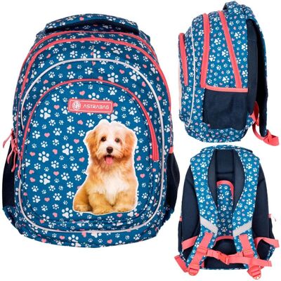 Plecak szkolny Astrabag Cute Puppy - Ergonomiczny, Lekki, 3 Komory Plecak szkolny Astrabag Cute Puppy - Ergonomiczny, Lekki, 3 Komory