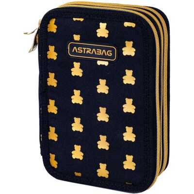 Golden Teddy - Astra - 3 przedziały - wzmocniona konstrukcja - piórnik Golden Teddy - Astra - 3 przedziały - wzmocniona konstrukcja - piórnik