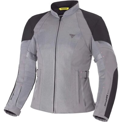 Veste textile de moto imperméable pour dames SHIMA Jet - Gris, taille L Veste textile de moto imperméable pour dames SHIMA Jet - Gris, taille L