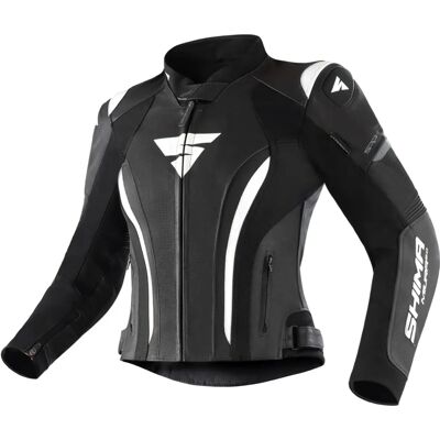 Blouson en cuir pour femmes - Noir Blanc - Type de moto Blouson en cuir pour femmes - Noir Blanc - Type de moto