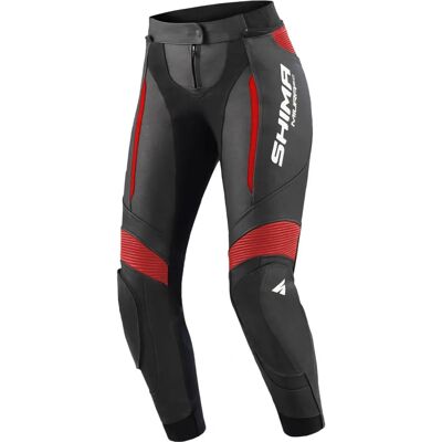 Shima Miura 20 Noir Rouge Pantalons en Cuir Moto - Pantalons en cuir Shima Miura 20 Noir Rouge Pantalons en Cuir Moto - Pantalons en cuir