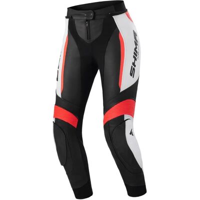 SHIMA Miura 2.0 Damen Motorradlederhose - Schwarz, Weiß, Rot - Motorradhose SHIMA Miura 2.0 Damen Motorradlederhose - Schwarz, Weiß, Rot - Motorradhose