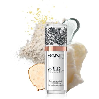 Bandi Gold Philosophy Elixir rajeunissant aux peptides - Elixir de Peptides - Publicité Bandi Gold Philosophy Elixir rajeunissant aux peptides - Elixir de Peptides - Publicité