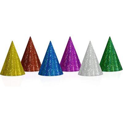 Pricenet Holografische Partyhüte - Mix, 16cm - Partyhüte Pricenet Holografische Partyhüte - Mix, 16cm - Partyhüte