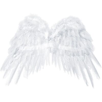 PartyDeco - SK1-008 - Blanches - 53x37cm - Ailes - Publicité PartyDeco - SK1-008 - Blanches - 53x37cm - Ailes - Publicité