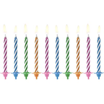 PartyDeco - SCP-9 - Multicolore - 10 pezzi - Candle Sparkler PartyDeco - SCP-9 - Multicolore - 10 pezzi - Candle Sparkler