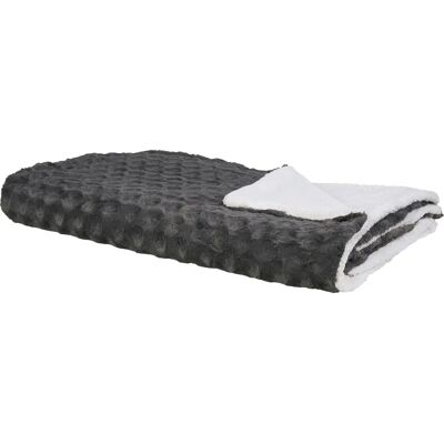Plaid en polyester gris Beliani KANDILLI - Couverture - Publicité Plaid en polyester gris Beliani KANDILLI - Couverture - Publicité
