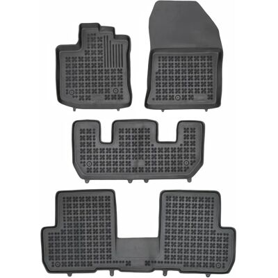 Rezaw-Plast Dacia Lodgy Custom Fit Car Floor Mats - Front & Rear Black Rezaw-Plast Dacia Lodgy Custom Fit Car Floor Mats - Front & Rear Black