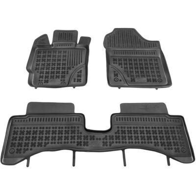 Tapetes de carro Rezaw-Plast 201430 para Toyota Yaris III - Frente e traseiro preto Tapetes de carro Rezaw-Plast 201430 para Toyota Yaris III - Frente e traseiro preto