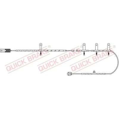 QUICK BRAKE WS 0217 A Achse Hintere Verschleißwarnkontakt QUICK BRAKE WS 0217 A Achse Hintere Verschleißwarnkontakt