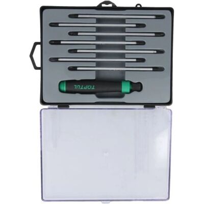 TOPTUL Precisie Schroevendraaier Set - 7 Gereedschappen TOPTUL Precisie Schroevendraaier Set - 7 Gereedschappen