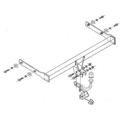 Steinhof V-058 Attelage de remorque - Trailer Hitch Steinhof V-058 Attelage de remorque - Trailer Hitch