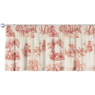 Dekoria Lambrequin - 130x40cm - Ecru, Rot, Rot / Bordo - Romantische Dekoration Dekoria Lambrequin - 130x40cm - Ecru, Rot, Rot / Bordo - Romantische Dekoration