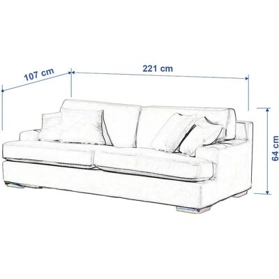 IKEA - Göteborg - Rot - 221x107x64 cm - Sofabezug IKEA - Göteborg - Rot - 221x107x64 cm - Sofabezug