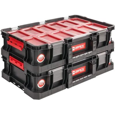 Qbrick System Zwei Organizer Plus - Werkzeugkoffer - Blau/Silber/Weiß/Grau Qbrick System Zwei Organizer Plus - Werkzeugkoffer - Blau/Silber/Weiß/Grau