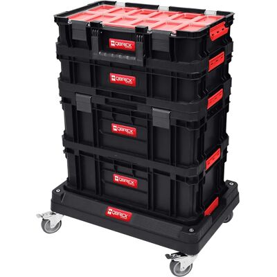 Qbrick System 7-in-1 Werkzeugkisten-Set mit Plattform und Organizer Qbrick System 7-in-1 Werkzeugkisten-Set mit Plattform und Organizer