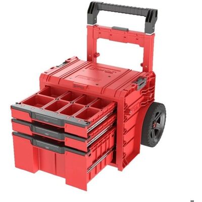 Qbrick System PRO Wóz 2.0 Plus Szuflada 3 Czerwony Skrzynka na Narzędzia Qbrick System PRO Wóz 2.0 Plus Szuflada 3 Czerwony Skrzynka na Narzędzia