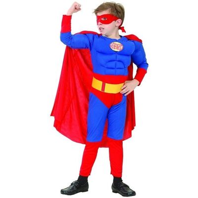Strój superbohatera z mięśniami Godan - Rozmiar 110/120 cm Strój superbohatera z mięśniami Godan - Rozmiar 110/120 cm