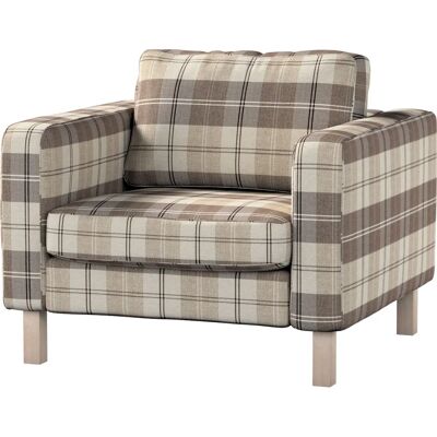 Dekoria - Karlstad - Beige - 89x89x64 cm - Sesselbezug Dekoria - Karlstad - Beige - 89x89x64 cm - Sesselbezug