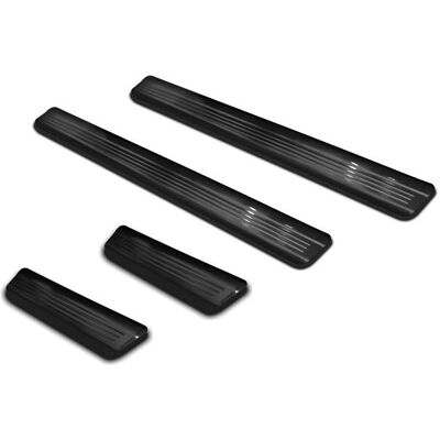Volkswagen Golf VIII HB 2020 - Sills de Porte en Acier Inoxydable Noirs - Ensemble de 4 Volkswagen Golf VIII HB 2020 - Sills de Porte en Acier Inoxydable Noirs - Ensemble de 4