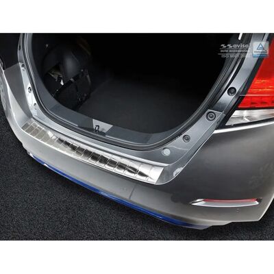 Protector de parachoques trasero en acero inoxidable Nissan Leaf II - Costillas Protector de parachoques trasero en acero inoxidable Nissan Leaf II - Costillas