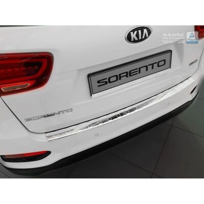 AVISA Protection de pare-chocs arrière en acier inoxydable pour Kia Sorento III - Protection du pare-chocs AVISA Protection de pare-chocs arrière en acier inoxydable pour Kia Sorento III - Protection du pare-chocs