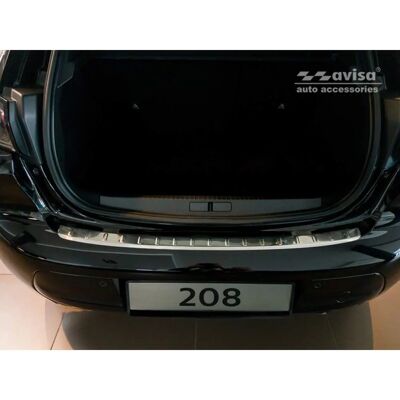 Protezione paraurti posteriore in acciaio inossidabile - Peugeot 208 II HB 2019 Protezione paraurti posteriore in acciaio inossidabile - Peugeot 208 II HB 2019